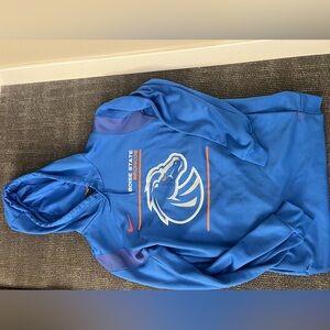 Boise State blue, orange and white hoodie